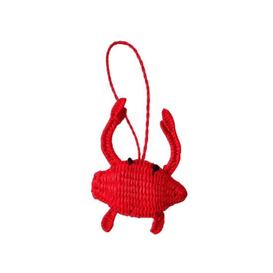 Palmito Woven Crab Baubles (Set of 4)