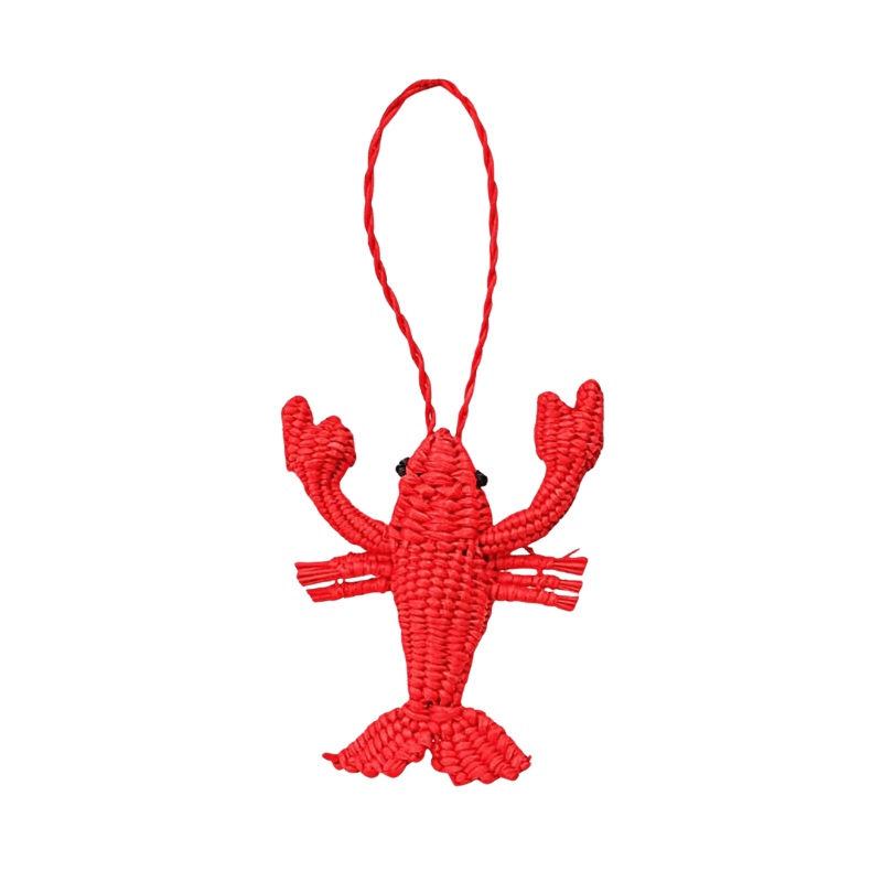 Palmito Woven Lobster Baubles (Set of 4)