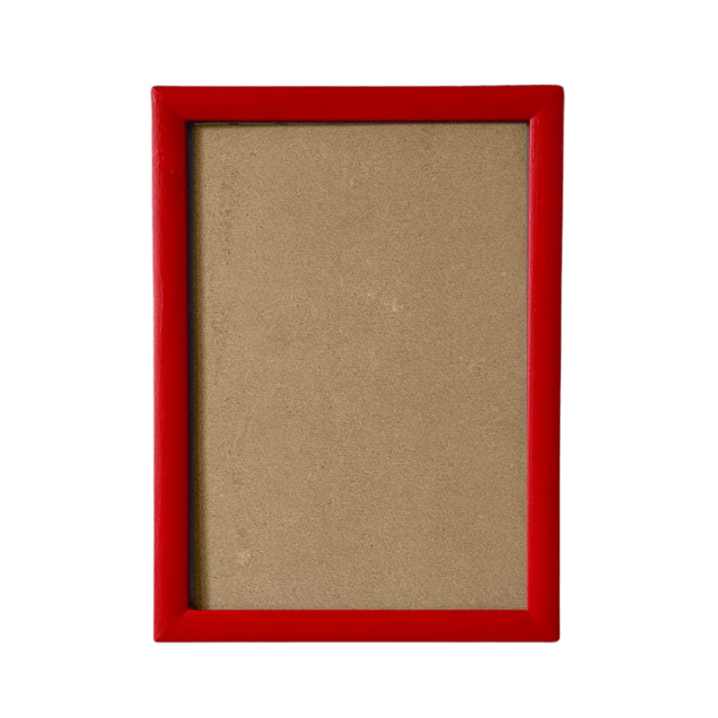 Painted Wood Picture Frame, Ruby Red