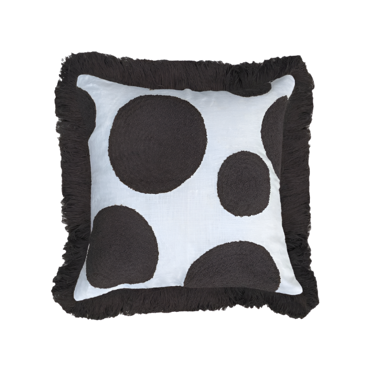 Mono Tufted Linen Cushion Cover