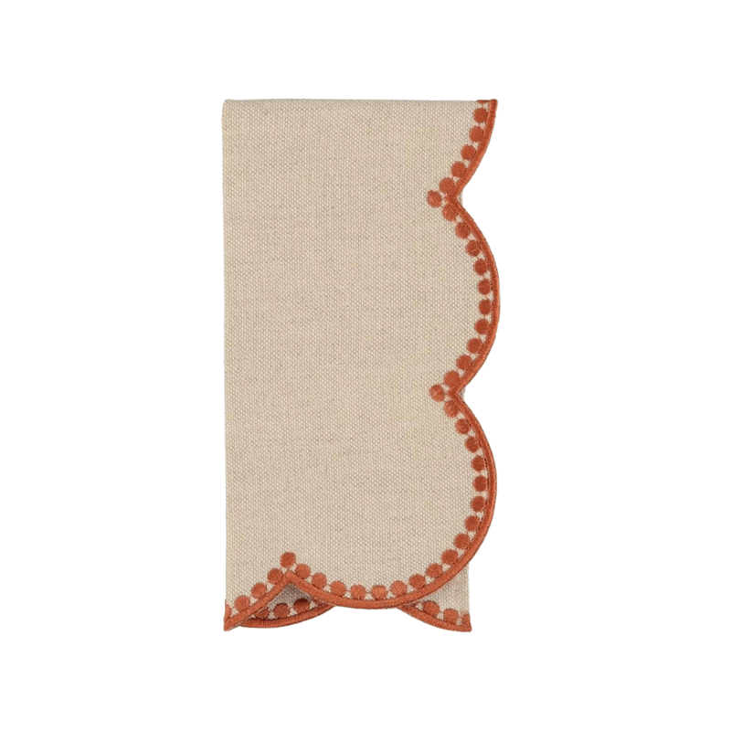 Gotas Napkin, Beige with Terracota