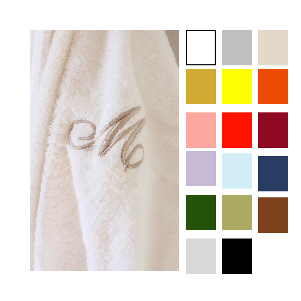 Personalised White Bath Robe