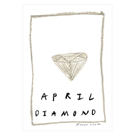 April Birthstone Art Print