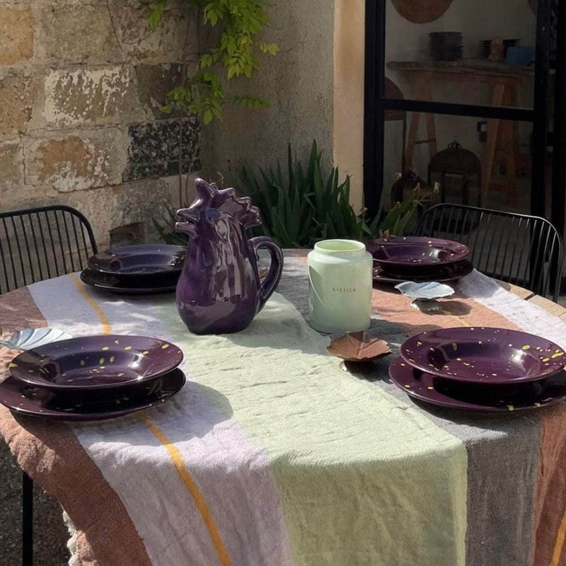 Hand Splatter Terracotta Soup Plate