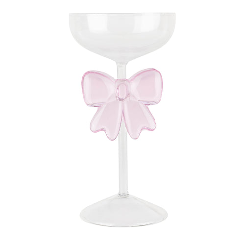 Bow Champagne Coupe Pink