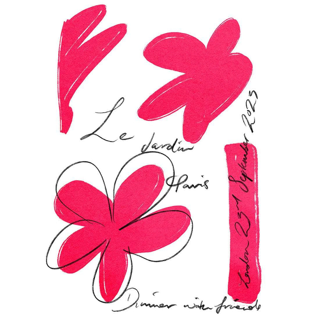 Le Jardin Rouge Art Print