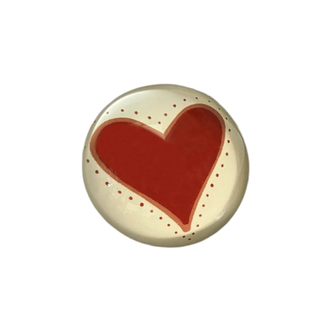 Decoupage Paperweight, Big Heart