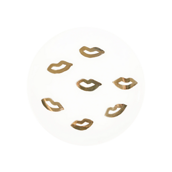 Gold Kiss Plate