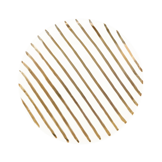 Gold Stripes Plate