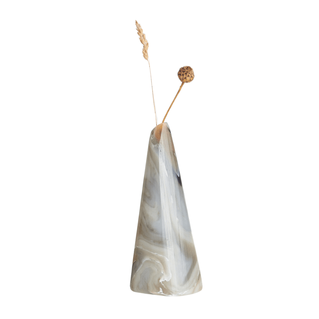 Recycled Plastic Bud Vase Peaks Caramel