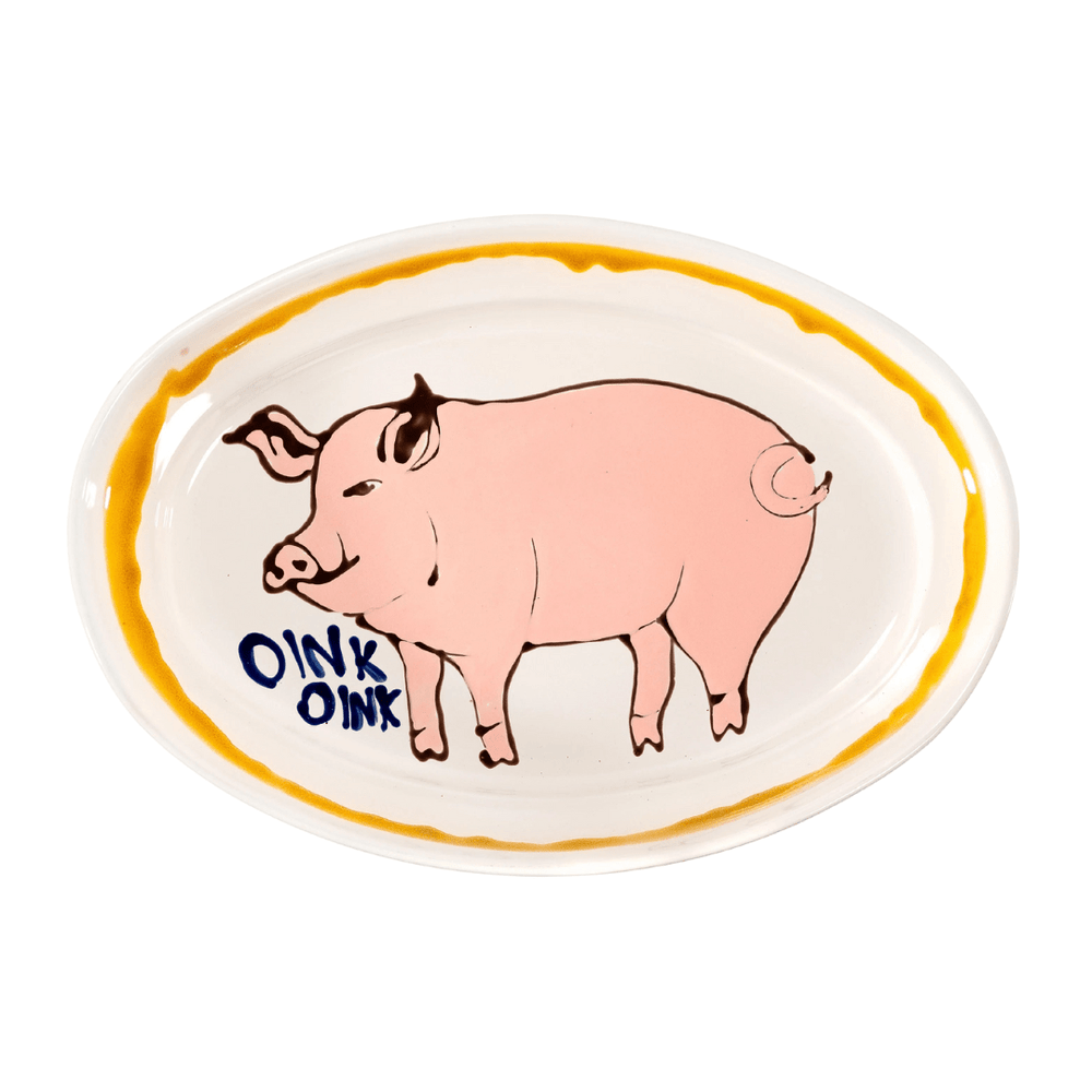 Pig Oval Platter