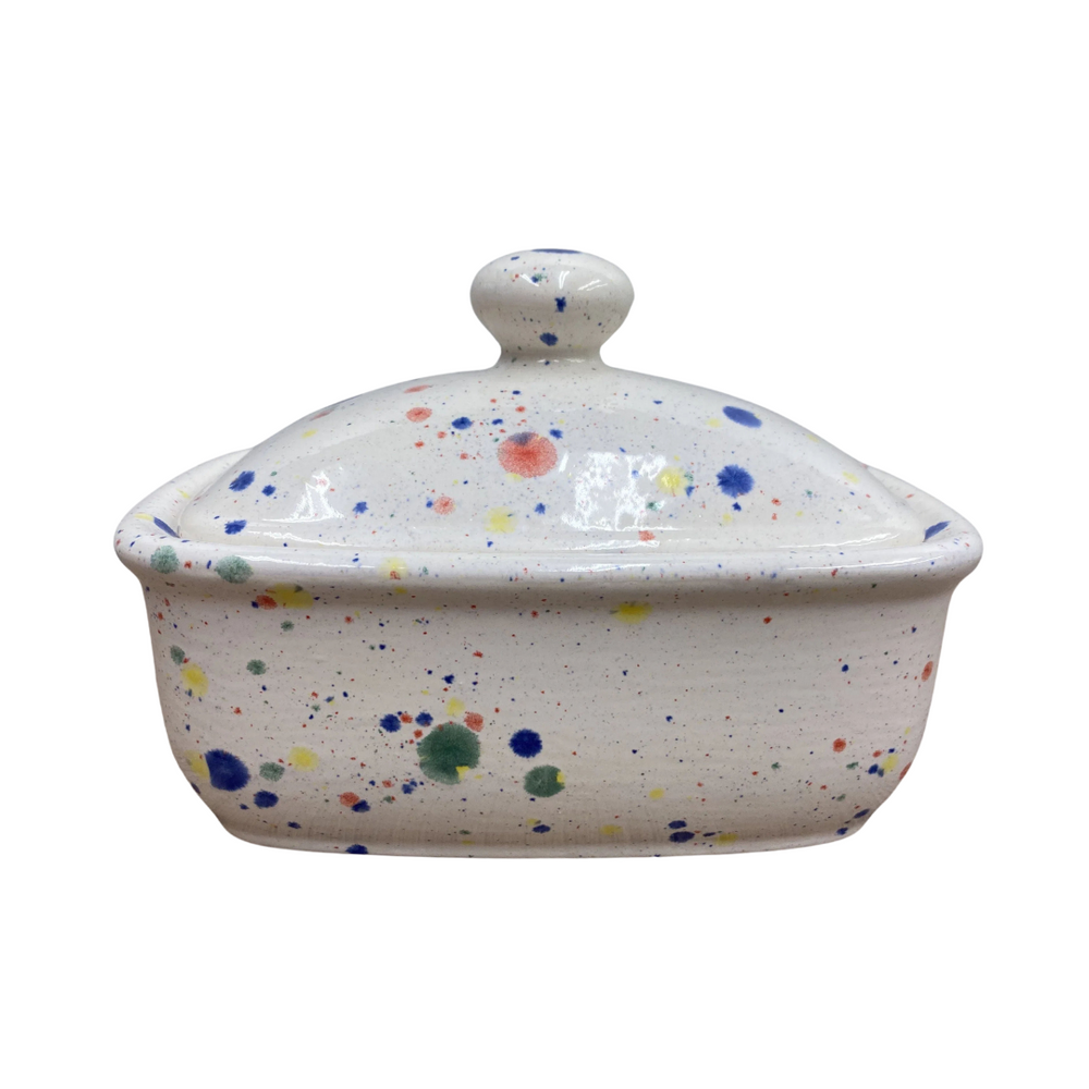 Butter Dish with Lid - Celebration Glaze