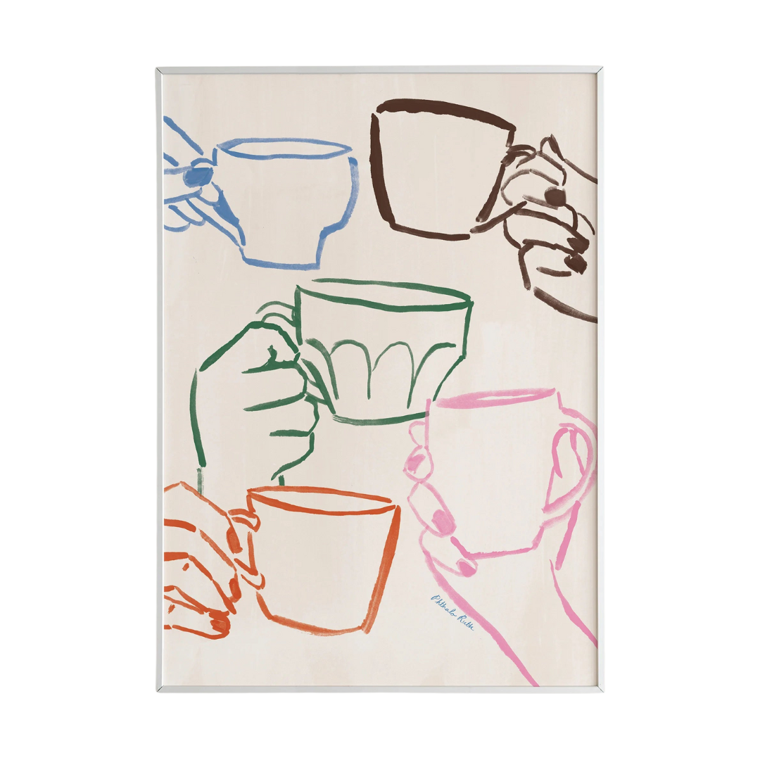 "Café du Jour" Coffee Art Print