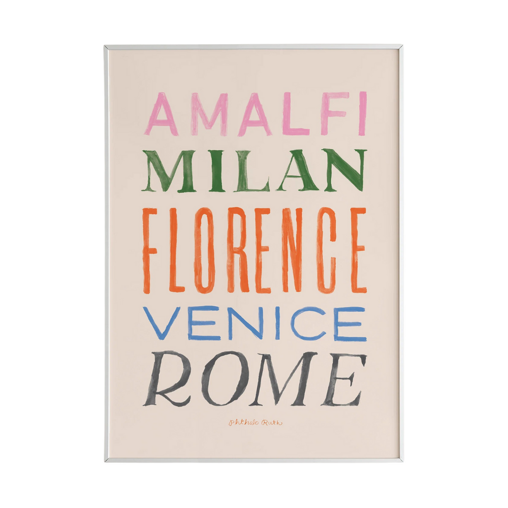 Italian Cities Art Print