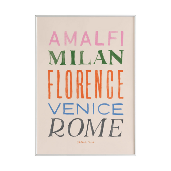 Italian Cities Art Print