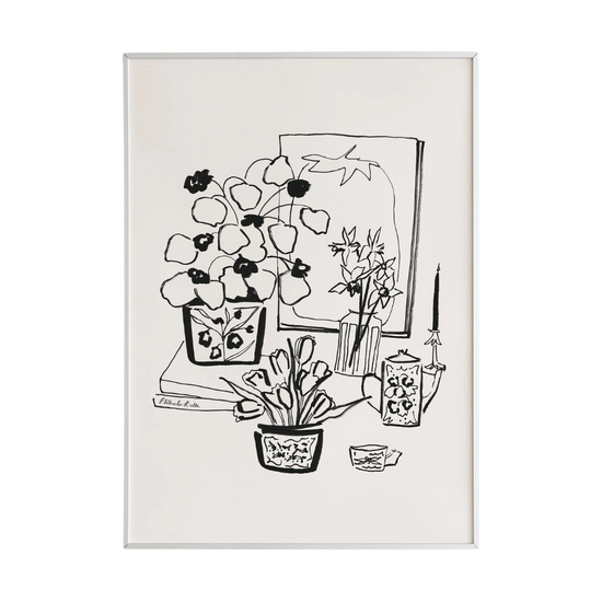 Tomatoes, Tea, & Tulips Art Print