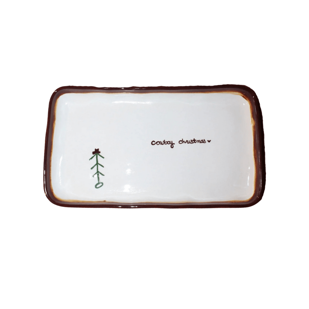 “cowboy christmas” Thumb Print Tray