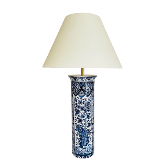 Antique Delft Table Lamp