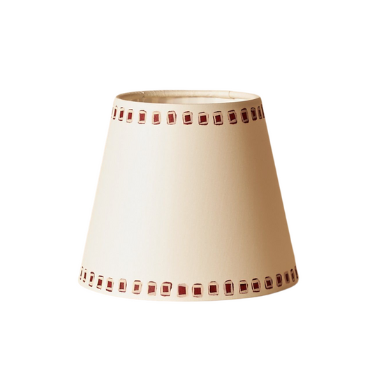 Plum Gemstone Trim Lampshade