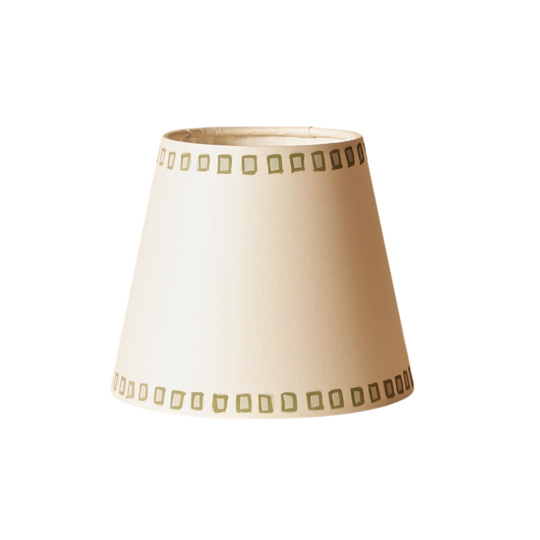 Green Gemstone Trim Lampshade