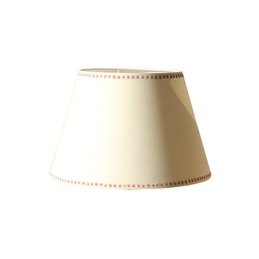 Rust Gemstone Trim Lampshade