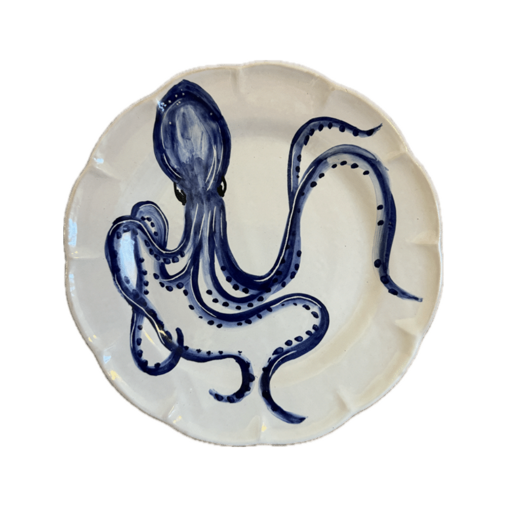 Blue Octopus Dining Plate