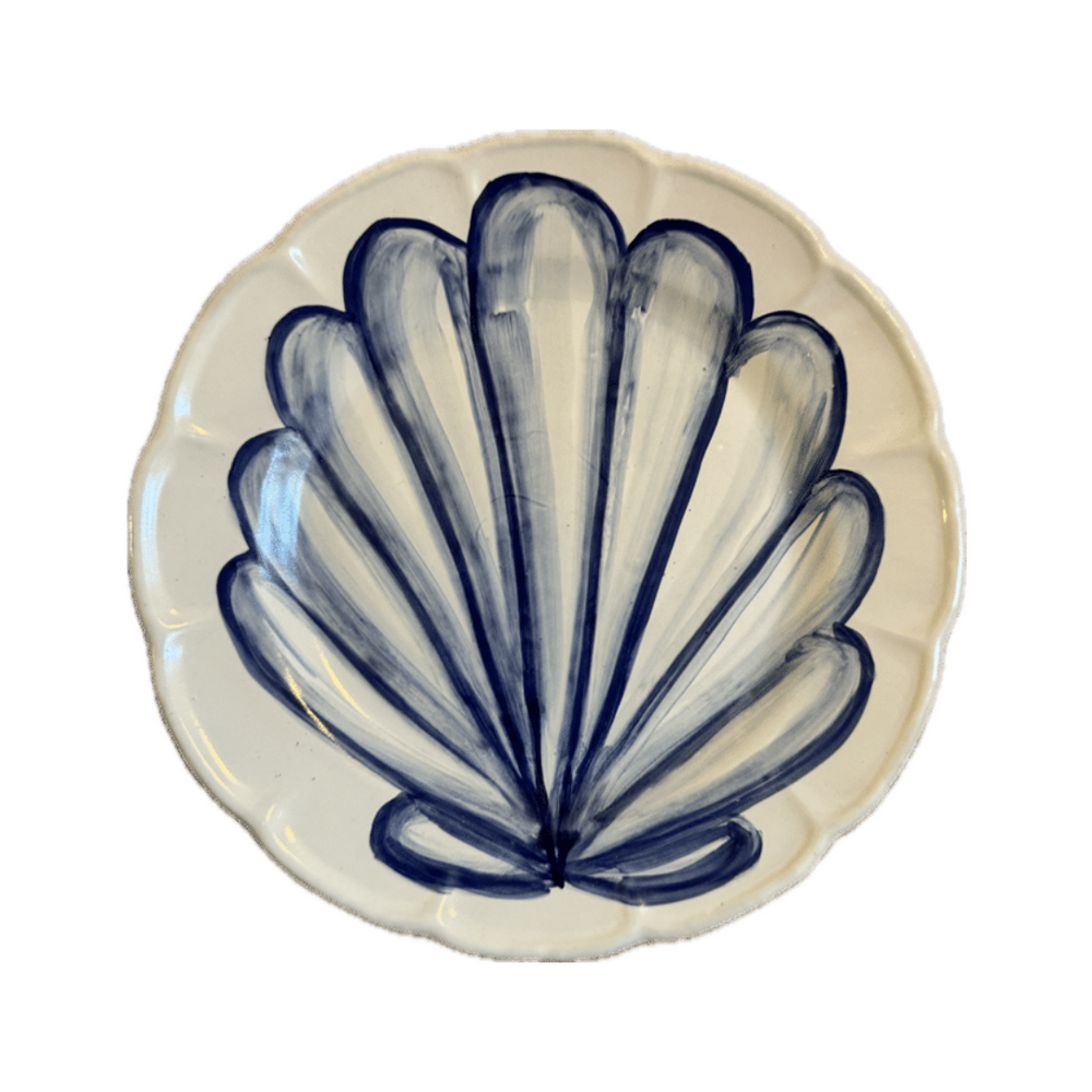 Blue Shellfish Dining Plate