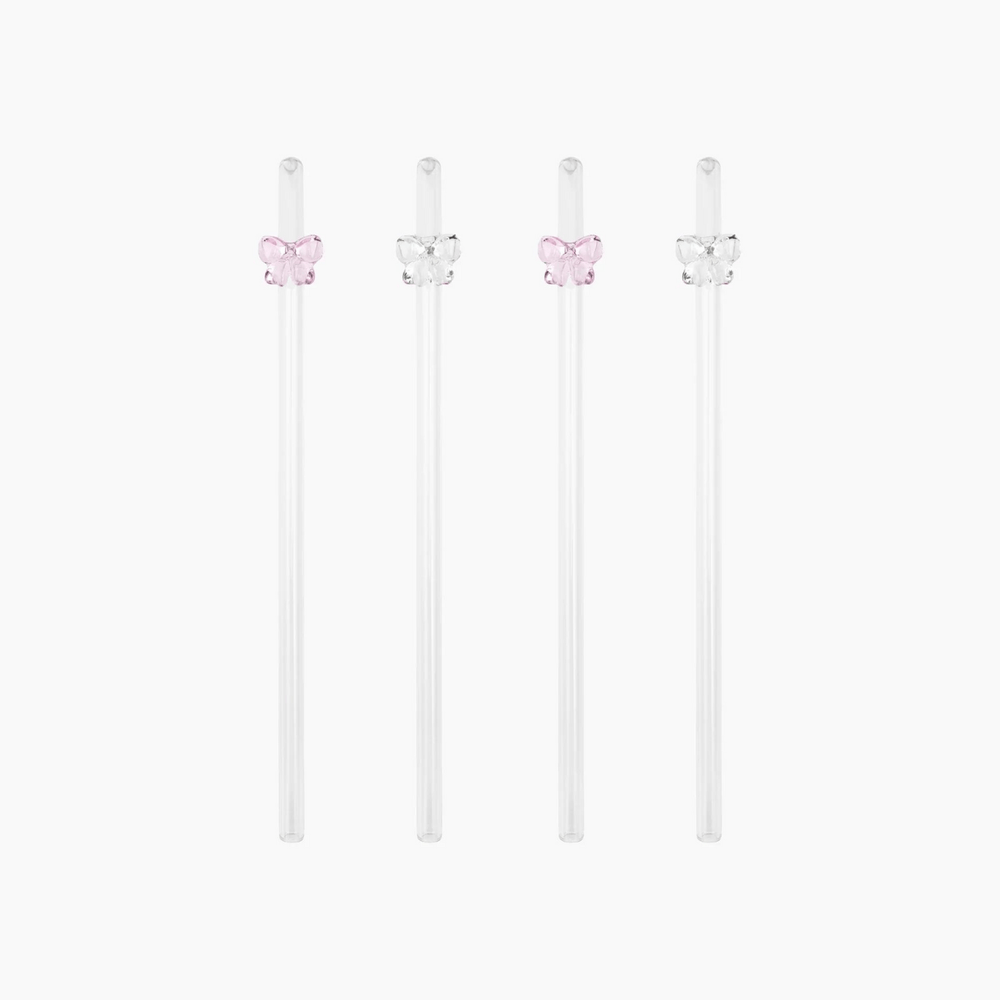 Bow Straws Set of Four