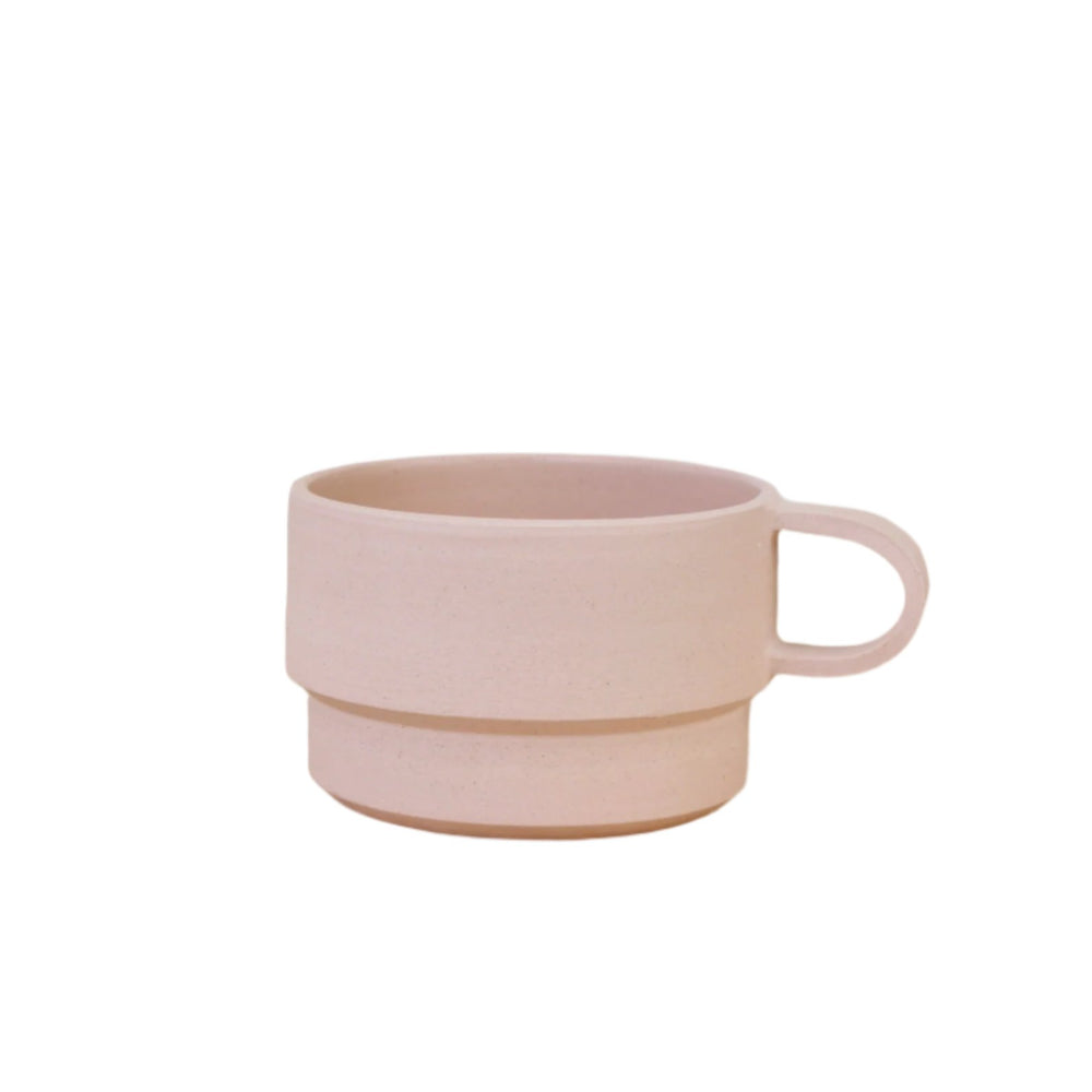 Short Angular Mug, Blush