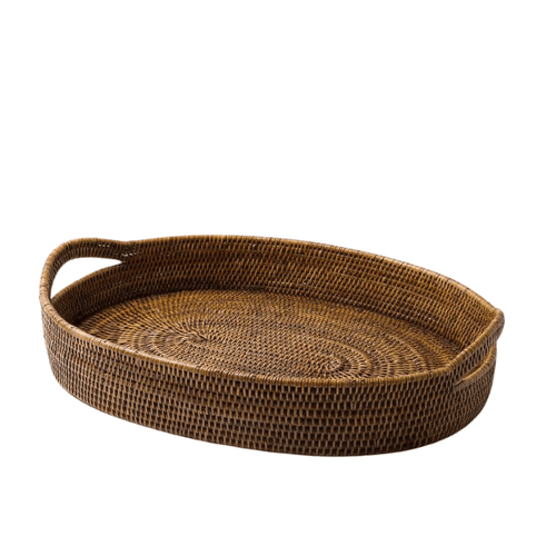 Pegu Rattan Tray | Brown