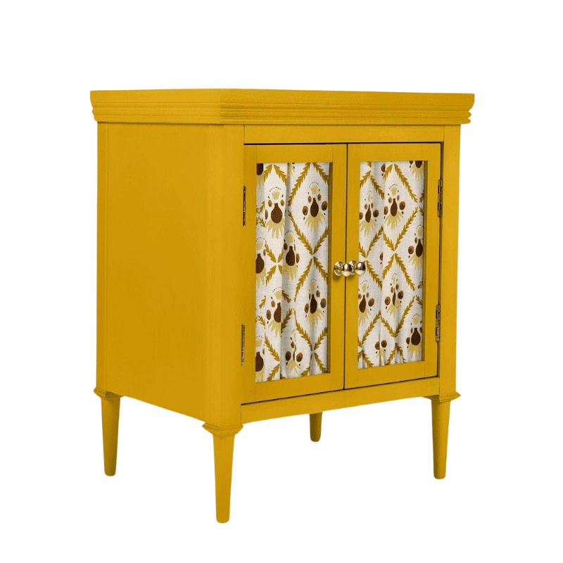 Livia Bedside Cabinet, Mustard