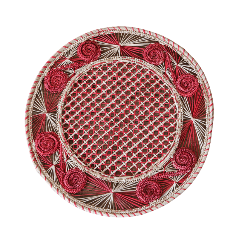 Berry - Individual Iraca Palm Placemat