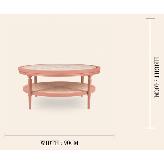 Lucia Coffee Table, Terracotta