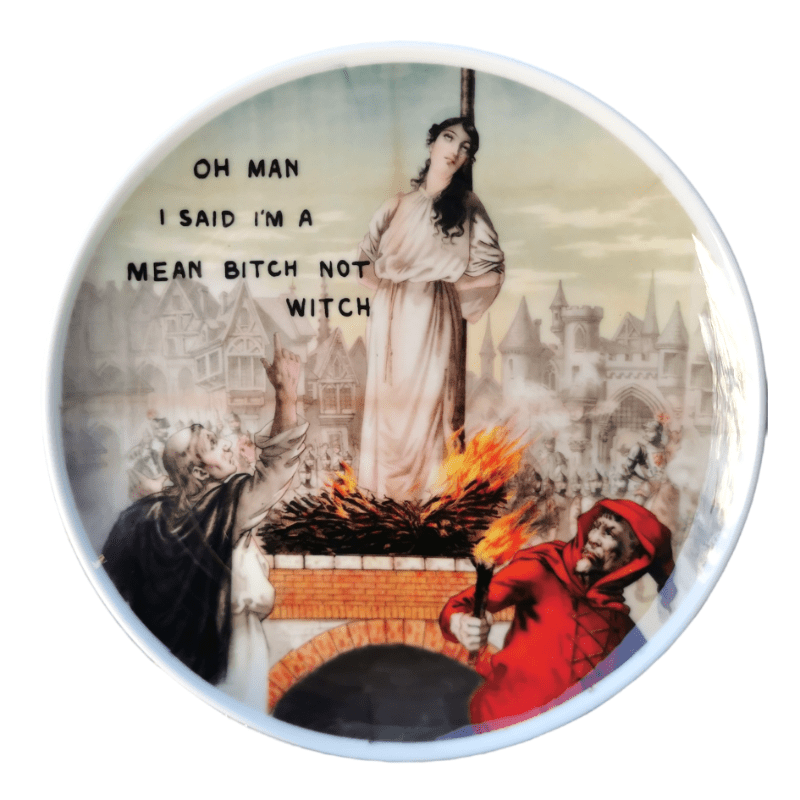 Not a Witch Wall Plate