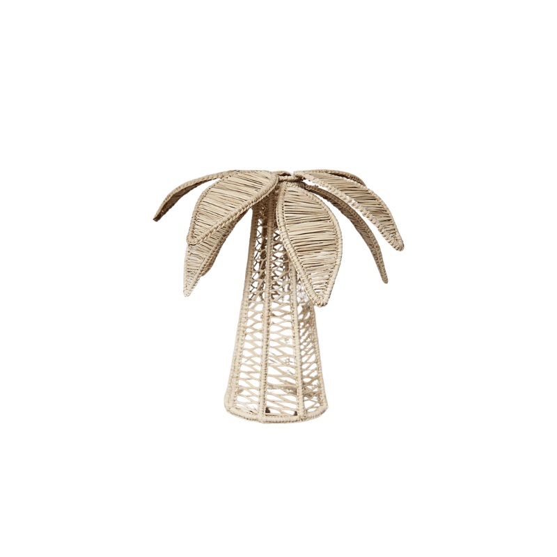 Natural Iraca Palm Tree Candleholder L