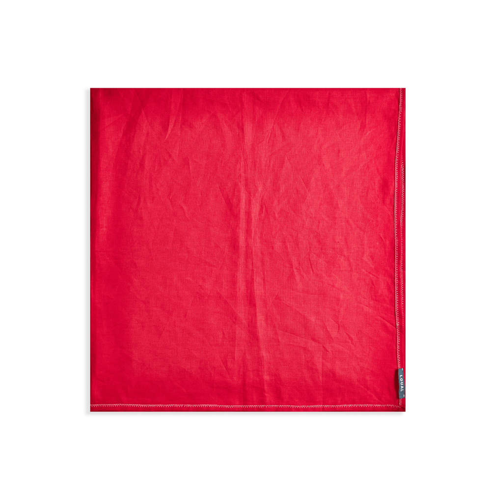 Irish Linen Large Towel - Red