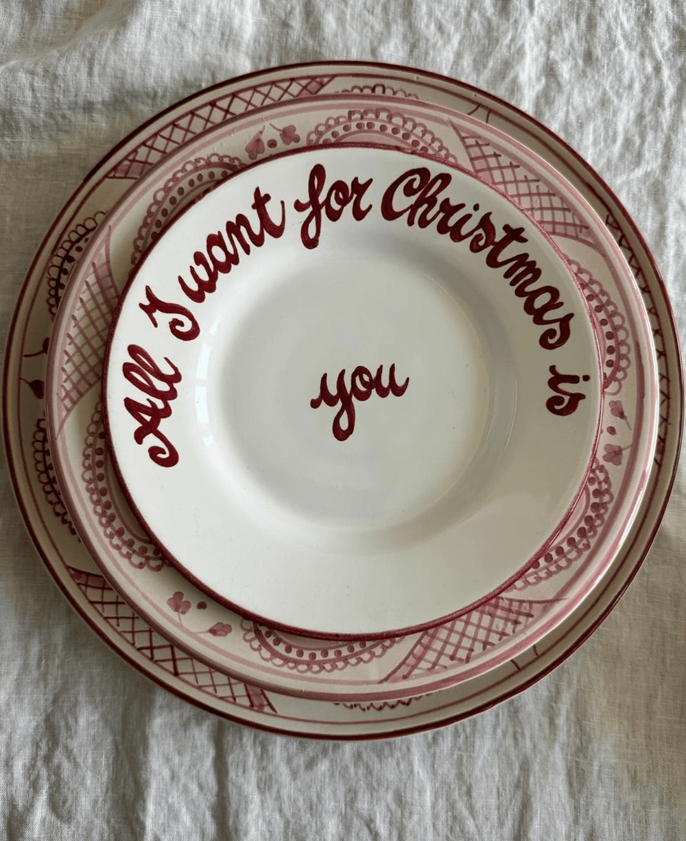 All I Want for Christmas is You Plate