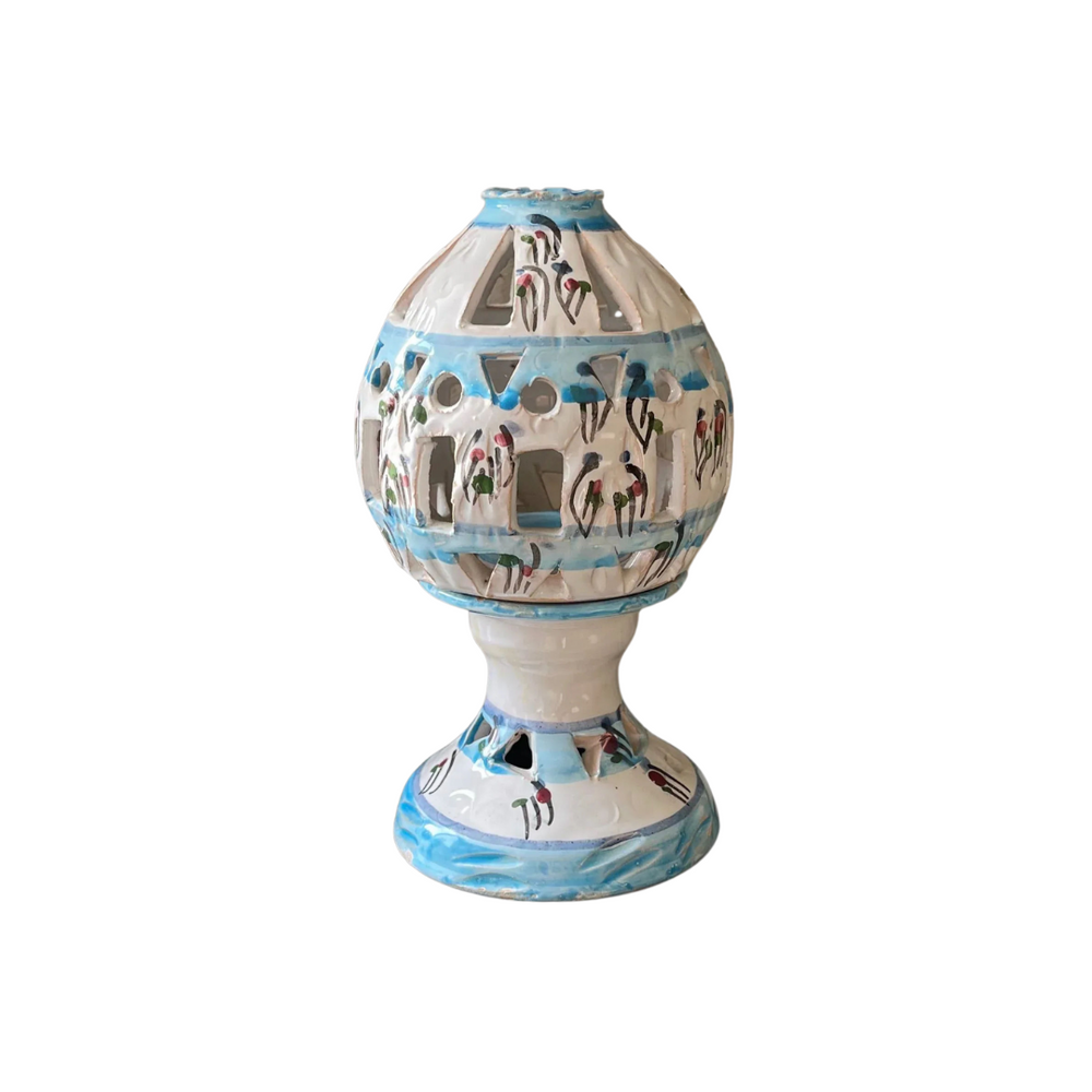 Blue and White Decorative Dome Tea Light Holder