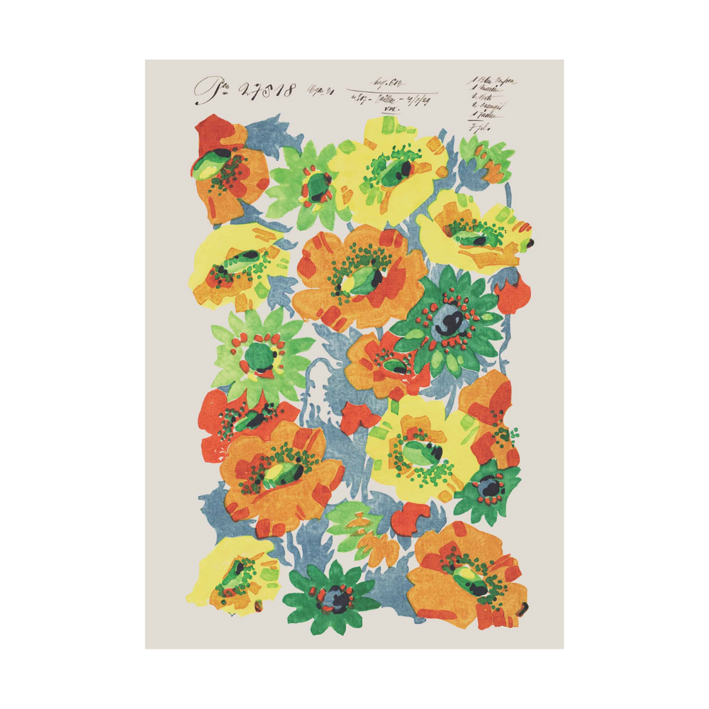 Summer Poppies - Vintage Archive Poster Prints