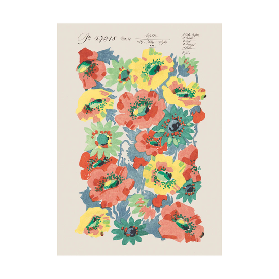 Summer Poppies II - Vintage Archive Poster Prints