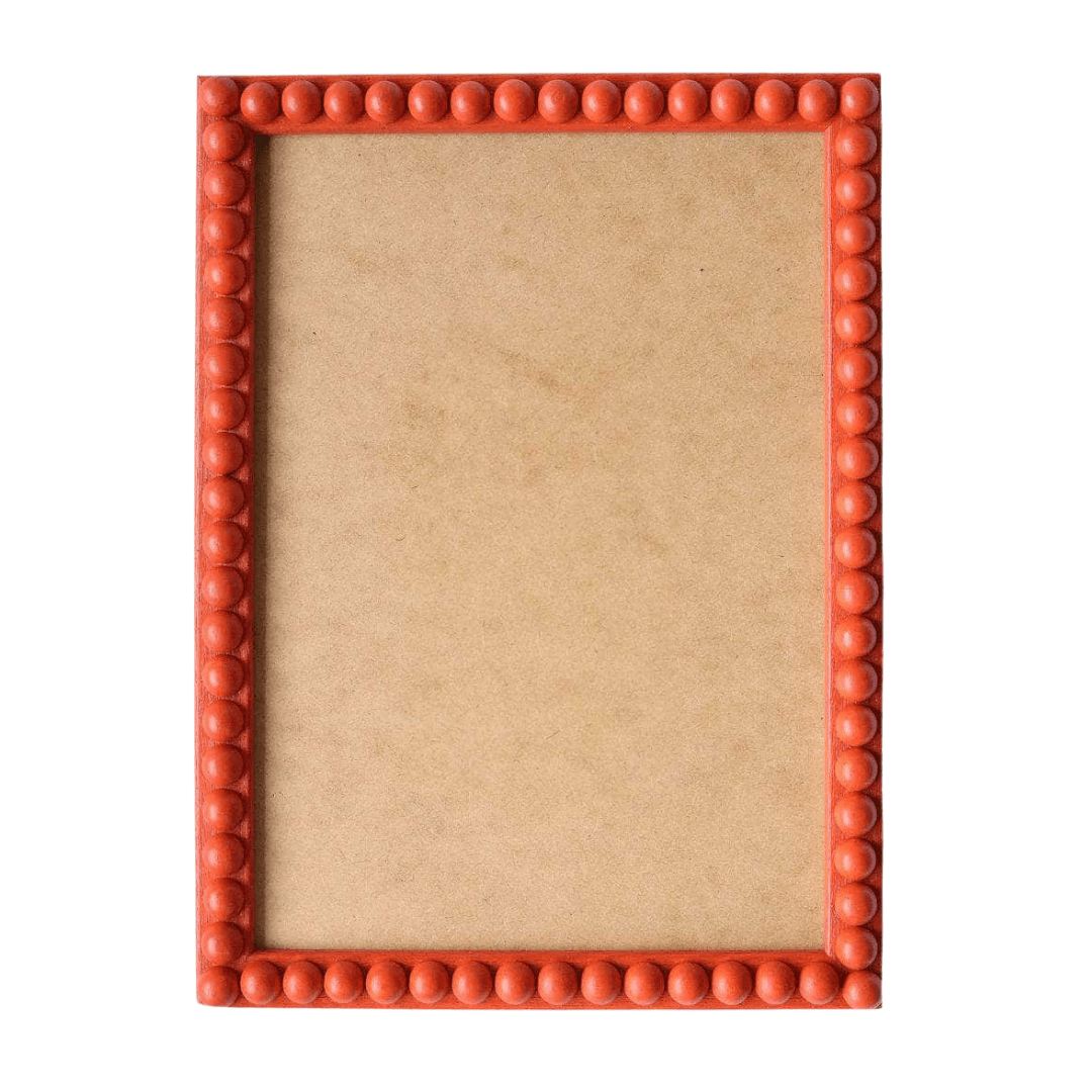 Burnt Orange Stained Bobbin Frame