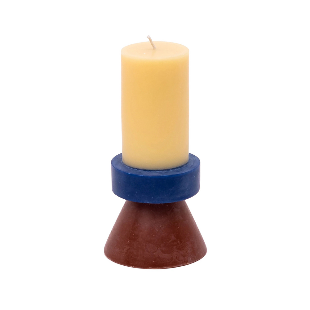 Stack Candle Tall - Banana / Navy / Chocolate