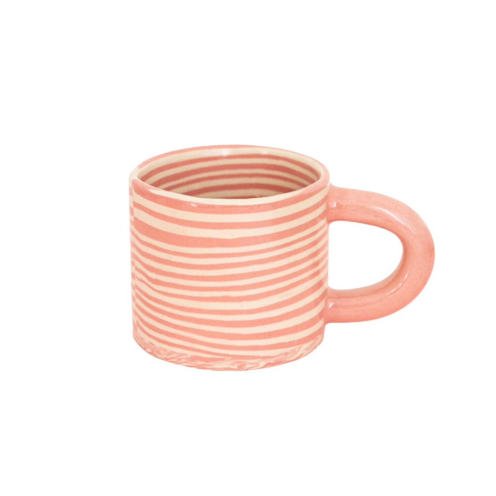 Pink Striped Mug