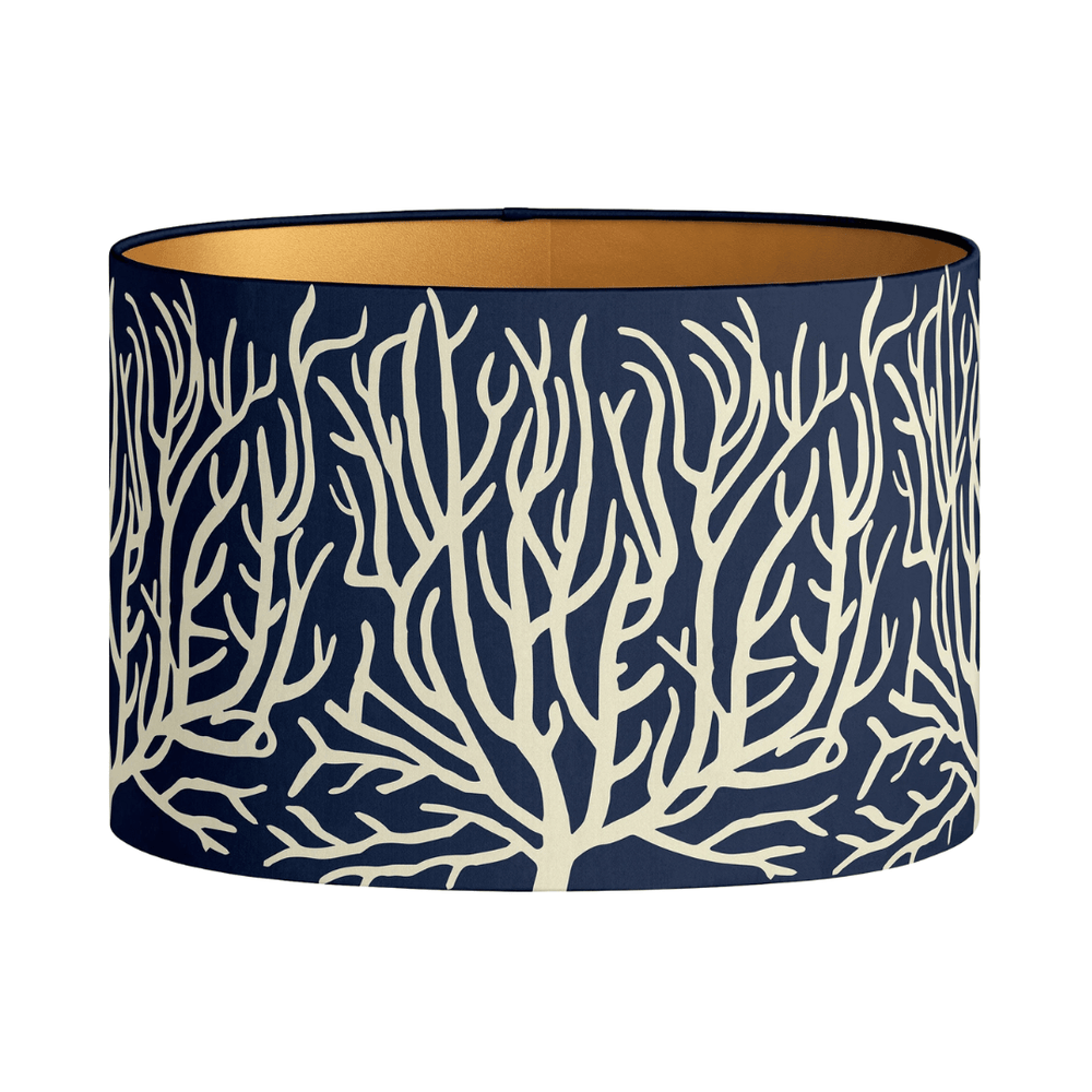 Lampshade Lauren Navy Ecru