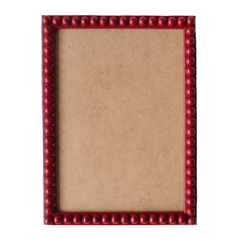 Cranberry Stained Bobbin Frame