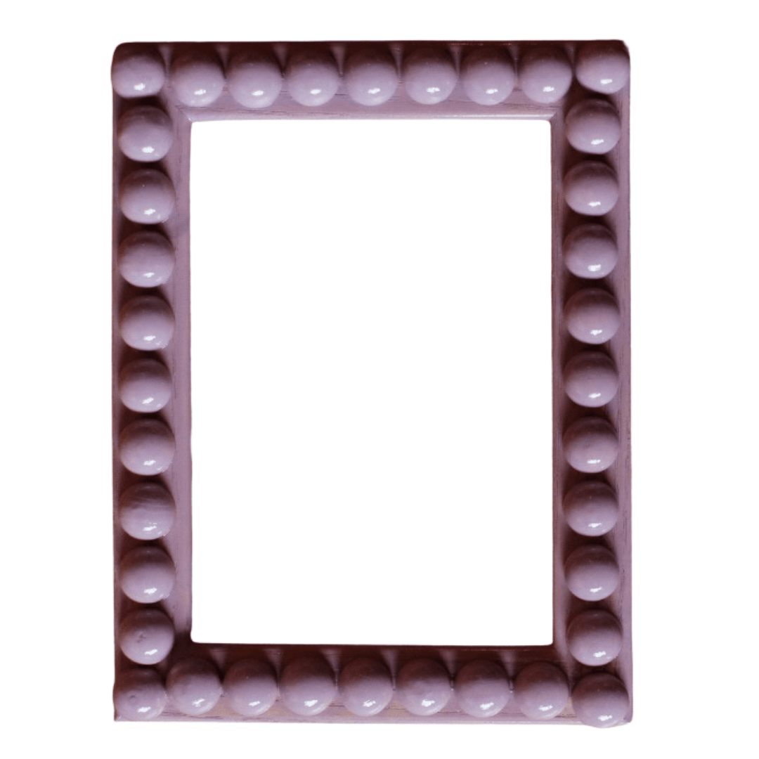 French Lavender Stained Bobbin Frame