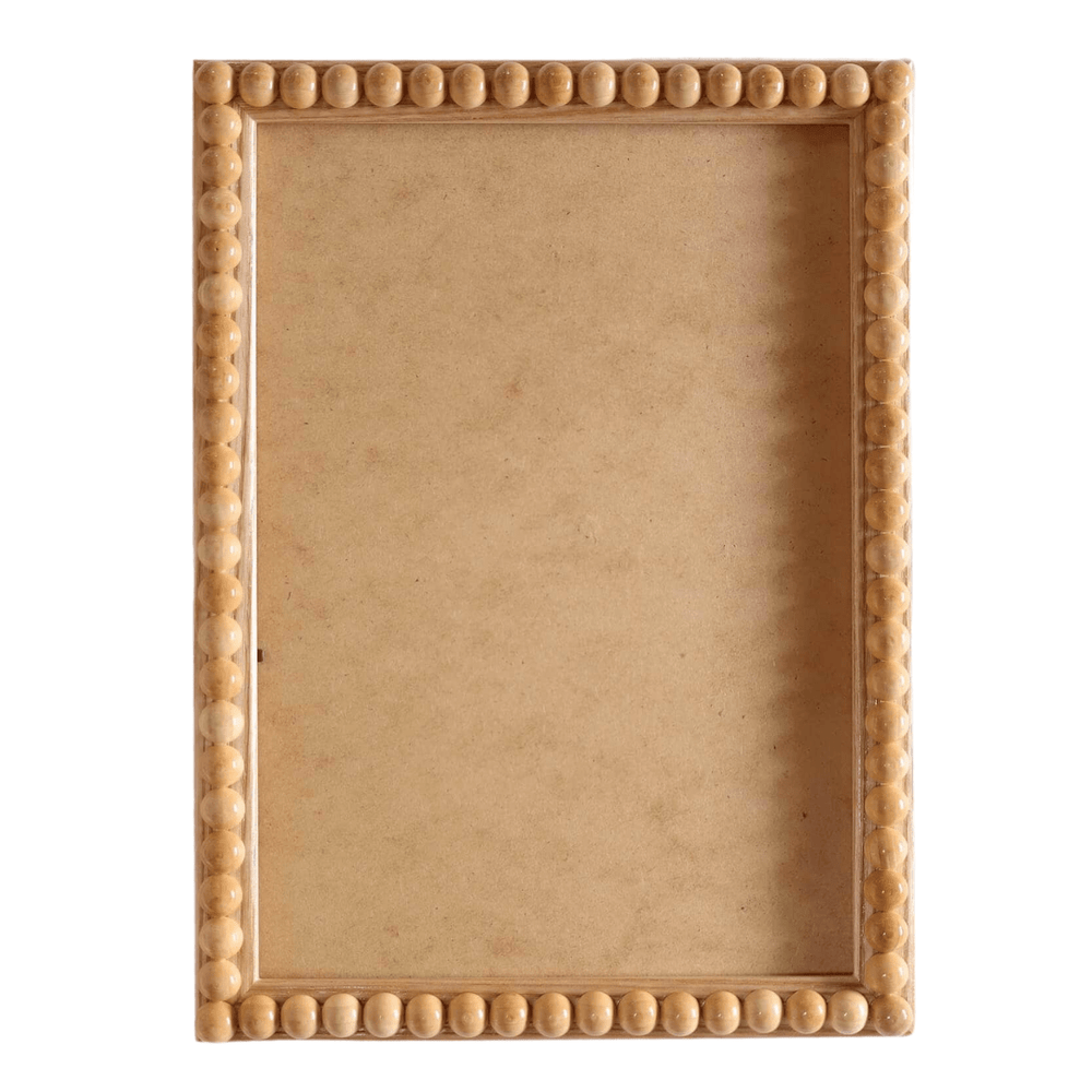 Natural Wood Bobbin Picture Frame