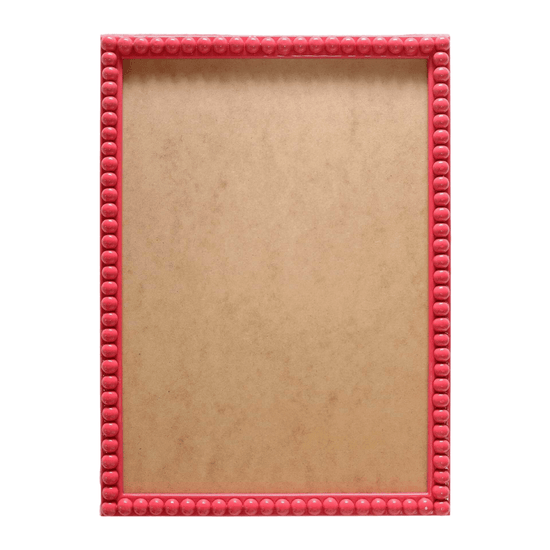 Raspberry Bobbin Picture Frame