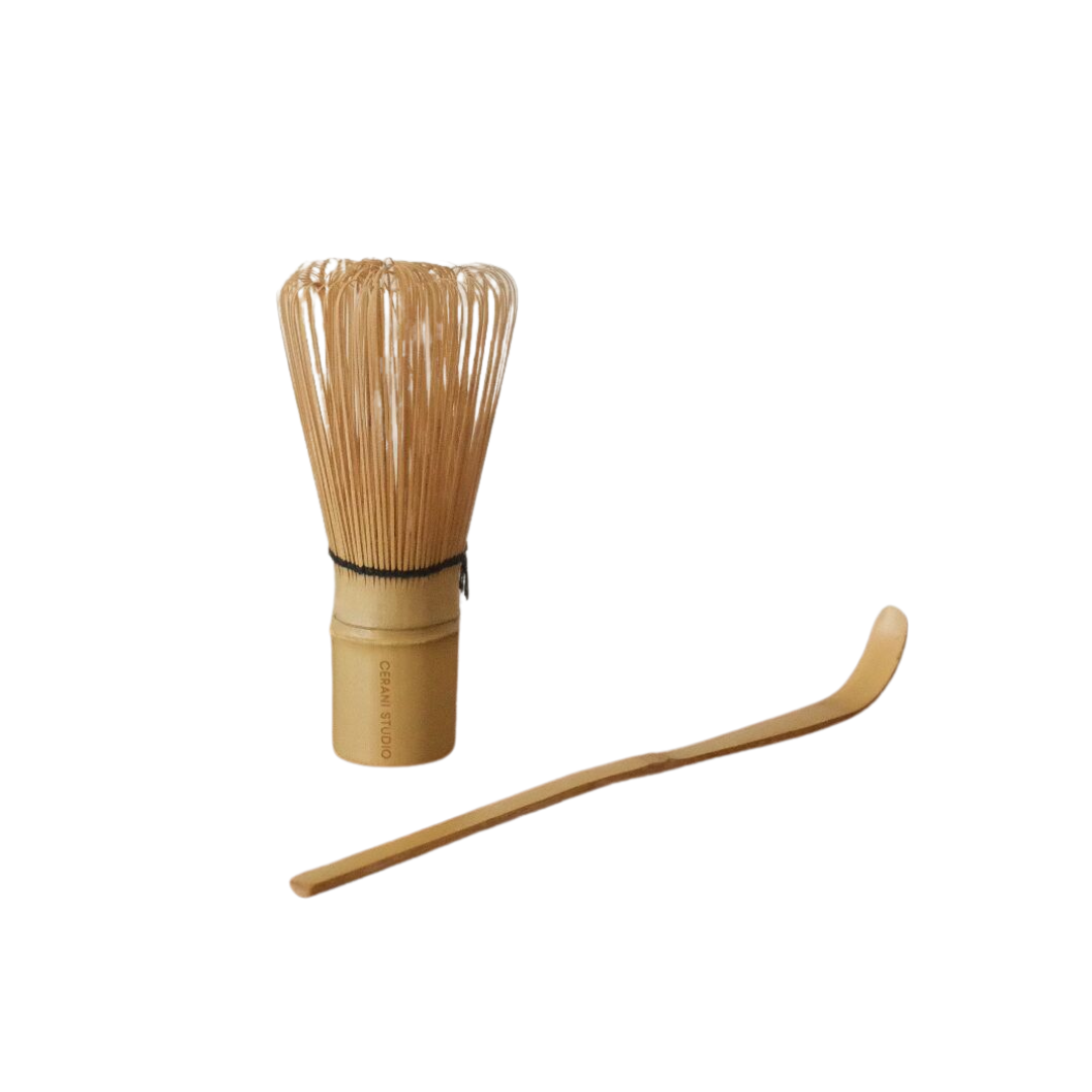 Matcha Chasen Whisk and Chashaku Scoop Set