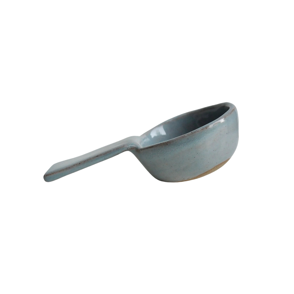 Handmade Powder Blue Pottery Coffee Scoop